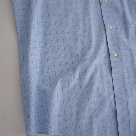 Brooks Brothers Blue Plaid Madison Button Down 100% Cotton Dress Shirt 16.5 - 34 - Picture 9 of 11